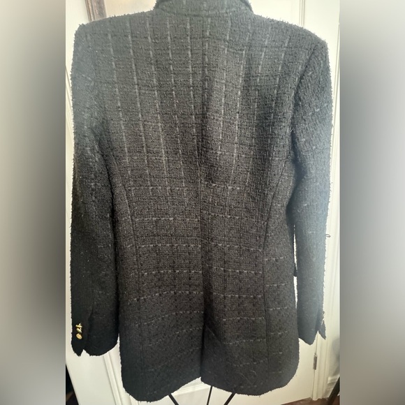 Jason Wu Black Tweed Blazer - Picture 3 of 5